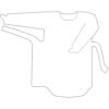 「オオサキメディカル プラスチックエプロン 袖付 長袖 フィンガーフック ふつう ホワイト 10枚入 57102 1箱(10枚入)」の商品サムネイル画像5枚目