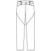 「フォーク スリムストレートパンツ ブラック S HI301-9 1枚　スクラブ」の商品サムネイル画像2枚目