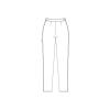 「ルコックスポルティフ スリムストレッチパンツ ホワイト M UQW2034 ナースパンツ レディスパンツ」の商品サムネイル画像2枚目