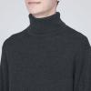 「【メンズ】無印良品 洗えるウールリブタートルネックセーター 紳士 L チャコールグレー 良品計画」の商品サムネイル画像6枚目