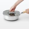 「無印良品 中が見えやすい 強化ガラス蓋 直径24cm対応 良品計画」の商品サムネイル画像9枚目