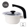 「【アウトレット】富士ホーロー 片手鍋 ポット 1.4L ホワイト IH対応 EP-1.4L.W 1個」の商品サムネイル画像3枚目