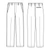 「ナガイレーベン 男子ズボン （メンズパンツ） 医療白衣 ホワイト 90cm ET-280（取寄品）」の商品サムネイル画像2枚目