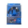 「【アウトレット】ミヨシ CAT.7LANケーブル TPE 黒 1m TWN-701BK 1本　インターネット　有線接続　データ通信」の商品サムネイル画像2枚目