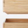 「無印良品 重なる竹材長方形ボックス ハーフ 小 約幅26×奥行18.5×高さ8.5cm 良品計画」の商品サムネイル画像5枚目