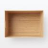 「無印良品 重なる竹材長方形ボックス 大 約幅37×奥行26×高さ24.5cm 良品計画」の商品サムネイル画像4枚目