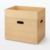 「無印良品 重なる竹材長方形ボックス 大 約幅37×奥行26×高さ24.5cm 良品計画」の商品サムネイル画像7枚目