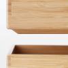 「無印良品 重なる竹材長方形ボックス 中 約幅37×奥行26×高さ16.5cm 1セット（3個） 良品計画」の商品サムネイル画像6枚目