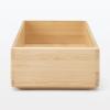 「無印良品 重なる竹材整理ボックス 大 約幅11.5×奥行34×高さ5.5cm 1セット（2個） 良品計画」の商品サムネイル画像3枚目