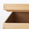 「無印良品 重なる竹材長方形ボックス フタ 約幅37×奥行26×高さ2.5cm 1セット（2個） 良品計画」の商品サムネイル画像7枚目