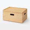 「無印良品 重なる竹材長方形ボックス フタ 約幅37×奥行26×高さ2.5cm 1セット（2個） 良品計画」の商品サムネイル画像8枚目