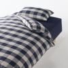 「【SALE】 無印良品 綿フランネル掛ふとんカバー D 190×210cm用 ネイビーチェック 良品計画」の商品サムネイル画像2枚目