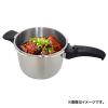 「アオヤギコーポレーション ステンレス 圧力鍋 3.2L 片手 IH・ガス火対応 23150 1個」の商品サムネイル画像2枚目
