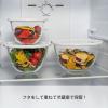 「HARIO （ハリオ） レンジ フタ付 耐熱ガラス製 ボウル 3個セット MXPF-4904-W 1個」の商品サムネイル画像4枚目