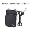 「クツワ PUMA(プーマ) スマホポーチ ブラック PM489BK 1個」の商品サムネイル画像3枚目