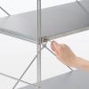 「無印良品 ステンレスユニットシェルフ ステンレス棚セット ワイド 小 幅86×奥行41×高さ83cm 良品計画」の商品サムネイル画像8枚目