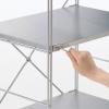 「無印良品 ステンレスユニットシェルフ ステンレス棚セット 小 幅58×奥行41×高さ83cm 良品計画」の商品サムネイル画像8枚目