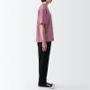 「【SALE】 【メンズ】無印良品 涼感UVカットワイド半袖Tシャツ 紳士 L スモーキーピンク 良品計画」の商品サムネイル画像4枚目