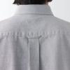 「【メンズ】無印良品 洗いざらしオックスボタンダウン半袖シャツ 紳士 L ライトグレー 良品計画」の商品サムネイル画像8枚目
