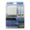 「【アウトレット】ミヨシ PD対応45W USB-ACアダプタ Type-Cケーブル付き 白 IPA-CS01/WH 1個　充電器　タイプC」の商品サムネイル画像7枚目