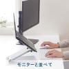 「ノートPCスタンド 11〜17インチ対応 無段階角度調整 折りたたみ式 ノートパソコンスタンドIII NPS15シル キングジム」の商品サムネイル画像8枚目