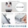 「ノートPCスタンド 11〜17インチ対応 無段階角度調整 折りたたみ式 ノートパソコンスタンドIII NPS15シル キングジム」の商品サムネイル画像9枚目