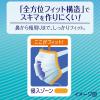 「超快適マスク プリーツタイプ 極上耳ごこち　ホワイト やや大きめ 1セット（7枚入×3袋） ユニ・チャーム 日本製」の商品サムネイル画像5枚目