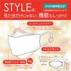 「STYLEマスク バイカラー ベージュ×バーガンディ 1セット（5枚入×3袋）シンズ 個包装 カラーマスク」の商品サムネイル画像7枚目