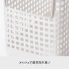 「Like-it（ライクイット） スタッキングトップ バスケット ワイド 洗濯かご 持ち手付き グレー スタッキング可能 1個」の商品サムネイル画像4枚目