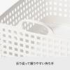 「Like-it（ライクイット） スタッキングトップ バスケット ワイド 洗濯かご 持ち手付き グレー スタッキング可能 1個」の商品サムネイル画像5枚目