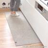 「キッチンマット 洗える プリスベイス 60×180cm グレー 日本製 1枚 オカ」の商品サムネイル画像2枚目