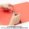 「Matakul D型ツイストリングファイル 背幅36mm レッド 表紙部分に使用済みクリアホルダーからつくった再生材30％配合 10冊 オリジナル」の商品サムネイル画像4枚目