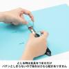 「Matakul D型ツイストリングファイル 背幅36mm ライトブルー 表紙部分に使用済みクリアホルダーからつくった再生材30％配合 30冊 オリジナル」の商品サムネイル画像4枚目