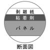 「アスクル ハレパネ（R） のり付パネル 厚さ7mm B1（1080×760mm） 30枚（10枚×3箱）  オリジナル」の商品サムネイル画像2枚目