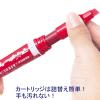 「ハイマッキーケア 太字/細字 詰め替えタイプ（アスクル限定モデル） 赤 5本 油性ペン ゼブラ AS-YYT5-R  オリジナル」の商品サムネイル画像3枚目