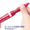 「ハイマッキーケア 太字/細字 詰め替えタイプ（アスクル限定モデル） 赤 10本 油性ペン ゼブラ AS-YYT5-R  オリジナル」の商品サムネイル画像3枚目