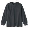 「無印良品 太番手クルーネック長袖Tシャツ キッズ 130 チャコールグレー 1セット（2枚） 良品計画」の商品サムネイル画像2枚目