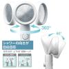 「シャワーヘッド レイニームーヴ 手元ストップボタン付き 節水率50% 角度調節 極細水流 勢いアップ ホワイト 1個 SANEI」の商品サムネイル画像3枚目