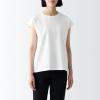 「無印良品 スムース編みフレンチスリーブTシャツ 婦人 M 白 1セット（2枚） 良品計画」の商品サムネイル画像3枚目