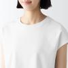 「無印良品 スムース編みフレンチスリーブTシャツ 婦人 M 白 1セット（2枚） 良品計画」の商品サムネイル画像7枚目