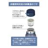 「サーモス（THERMOS）保冷炭酸飲料ボトル ネイビー 750ml FJK-750 NVY 1個」の商品サムネイル画像7枚目
