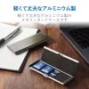 「【アウトレット】エレコム メモリカードケース メモリークリップ マルチ アルミタイプ クリップ付 ブラック CMC-SDCAL04BK 1個」の商品サムネイル画像3枚目