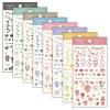 「myfa（ミファ）デコレーションシール シフォンベージュ 1セット（2枚） LIHIT LAB.（リヒトラブ）」の商品サムネイル画像3枚目