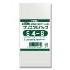 「HEIKO クリスタルパック S4-8 横40×縦80mm 6739400 OPP袋 透明袋 1袋（100枚入） シモジマ」の商品サムネイル画像1枚目
