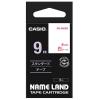 「カシオ CASIO ネームランド テープ スタンダード 幅9mm 白ラベル 赤文字 8m巻 XR-9WER」の商品サムネイル画像1枚目