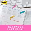 「スリーエム(3M) ポストイット フィルムふせん 付箋 ポインター 透明 44mm×12mm 5色 1ケース 6841NE」の商品サムネイル画像5枚目
