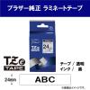 「ピータッチ テープ スタンダード 幅24mm 透明ラベル(黒文字) TZe-151 1個 ブラザー」の商品サムネイル画像1枚目