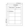 「東洋印刷 ナナワード 粘着ラベル 白 A4 10面 1セット（500シート入×5箱） LDW10MB」の商品サムネイル画像1枚目