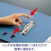 「コクヨ Dリングファイル A4タテ 2穴 背幅34mm グレー 灰　20冊 フ-FD420NM」の商品サムネイル画像2枚目