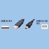「エレコム　USBケーブル（USB2.0対応）A-miniBタイプ　1m　USB（A）-USB(miniB)　RoHS指令準拠　USB-ECOM510」の商品サムネイル画像1枚目